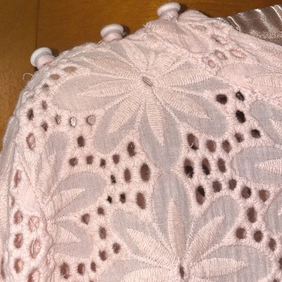 L’affaire peach eyelet cotton top; medium - Picture 7 of 9